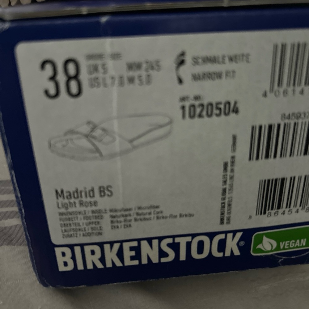 Birkenstock MADRID Sandals in Soft Rose (LIGHT PINK) US Size 7-7.5 BRAND NEW BOX - Picture 3 of 16